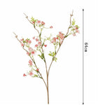 décoration intérieure fleurs artificielles soie rose blanc jaune vert branches feuilles vases transparents printemps