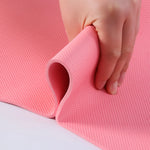 tapis yoga rose texture points épais 35mm moderne pvc antidérapant sport yoga