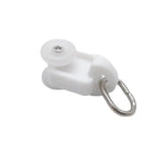 rideau roulette blanc moderne transparent anneaux métalliques auto fenetre batterie électronique 20pcs