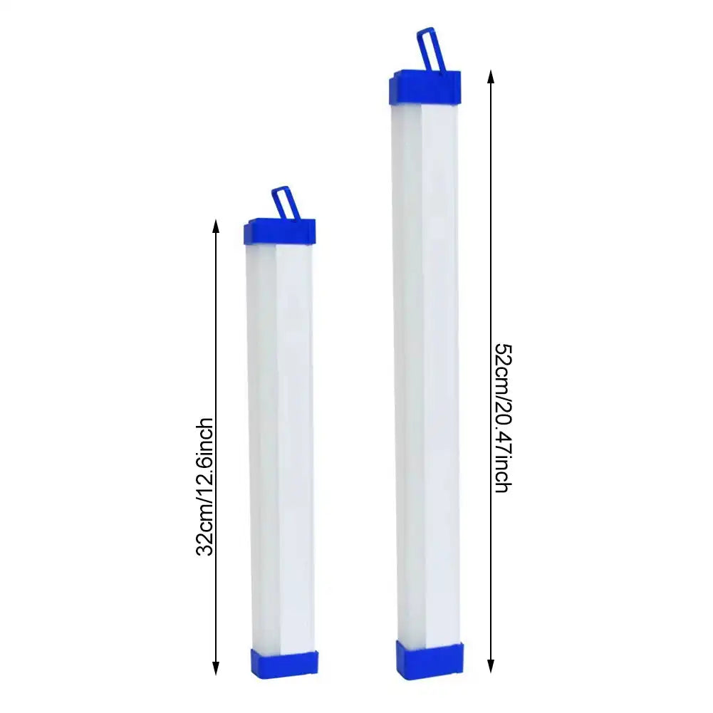 lampes led bar rechargeables blanc bleu moderne utilitaire 32cm 52cm aimant crochet étanche abs