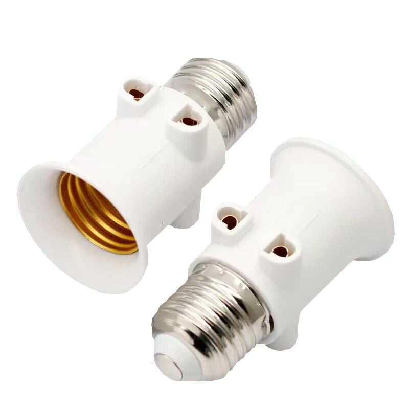 adaptateur ampoule led e27 blanc moderne base conversion lampe aluminium certifié