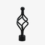 tiges rideau noires blanches perforées lisses modernes clips accessoire décoration maison
