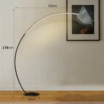 lampe sol moderne aluminium blanc télécommande énergie économique chambre coucher