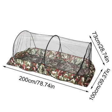 tente camping camouflage moderne polyester extérieure campement moustiquaire portable vert brun noir
