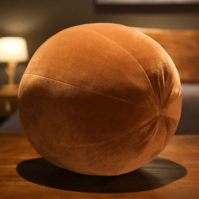 coussin rond velours rayures colorées moderne doux mousse pe amovible lavable adultes chambre lit