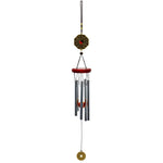 cloches vent clochette artisanale bronze papillons poissons suspendus décor intérieurextérieur ornement métallique plateau bois