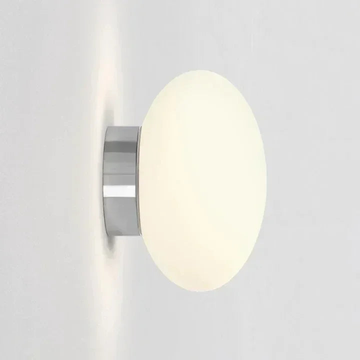 lampe murale moderne blanche verre rond ø150mm ø110mm éclairage quotidien fixée mur