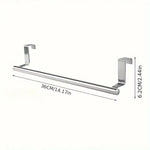 porte serviettes mural adhésif acier inoxydable simple barre moderne argente chromé sans perçage