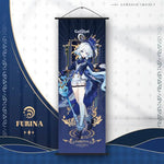 décoration murale bannière personnage anime violet bleu vert rouge art japonais illustré crochet plastique