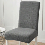 housse chaise tissé motifs géométriques moderne adhésif polyester élasthanne beige gris rouge