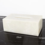 ensemble salle bain marbre onyx blanc distributeur savon porte brosse dents plateau luxe