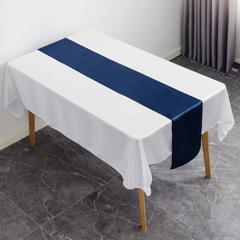 table chemin rouge bleu roi jaune doré gris moderne uni opaquement