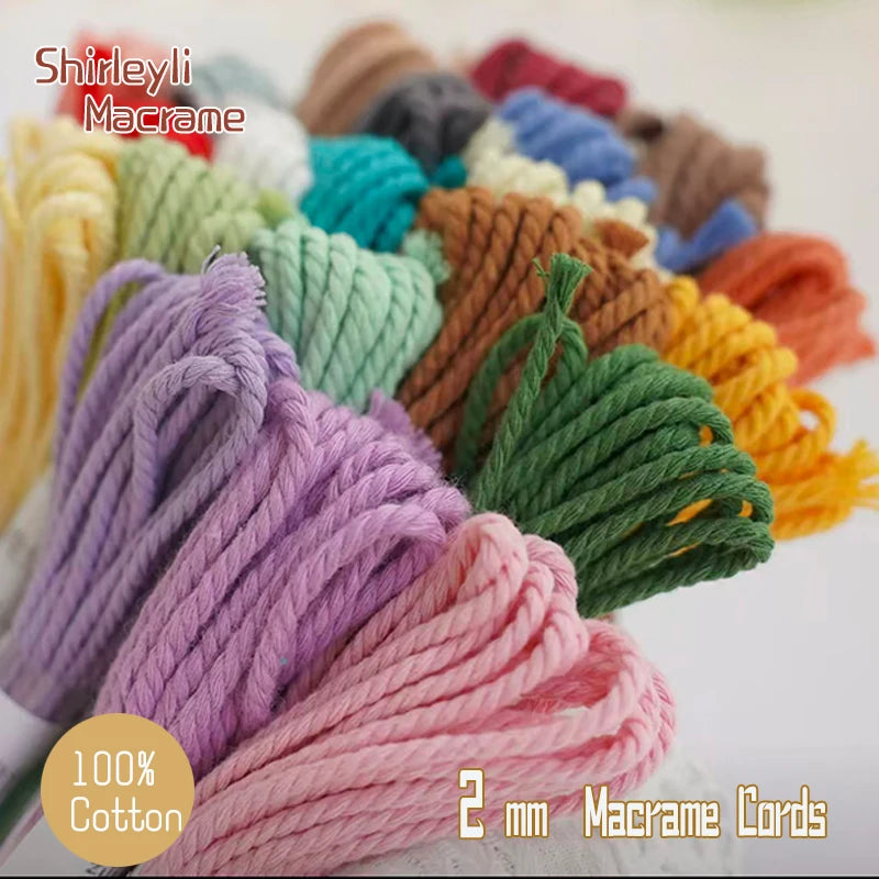 corde macramé coton pur torsadée bijoux artisanaux projets créatifs diy fait main