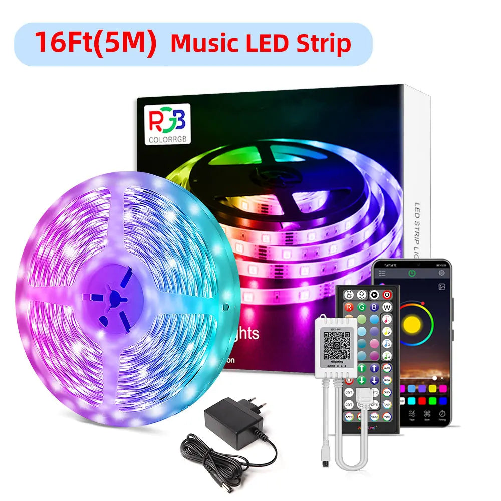 ruban led multicolore 16 millions couleurs bluetooth application contrôle moderne