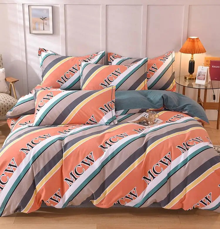 Housse de couette une personne motif pastoral