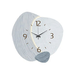 horloge murale moderne bois grainée 30cm 30cm salon chambre beige verte