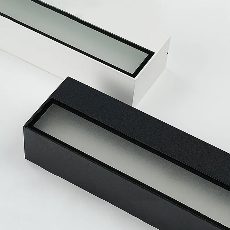 applique murale led moderne étanche ip65 noir blanc vis fixations