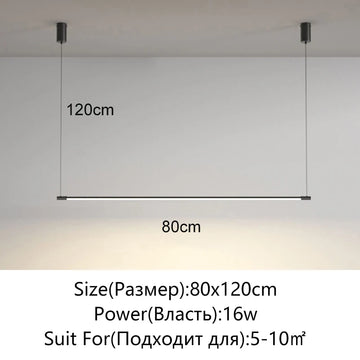 lampe suspendue moderne minimaliste noir blanc lisse mat 120cm adjustable oeilletsflux249 2000v90 260