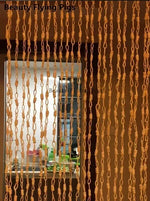 rideau décoratif bohème rideau séparation espace tissu paille motif cordes nouées beige clair marron