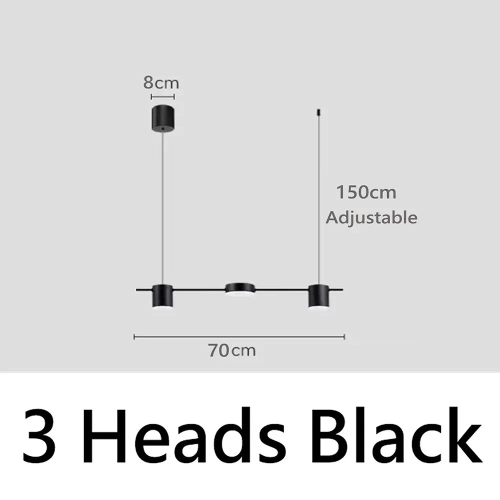 luminaire suspension led moderne rond noir or salon cuisine chambre