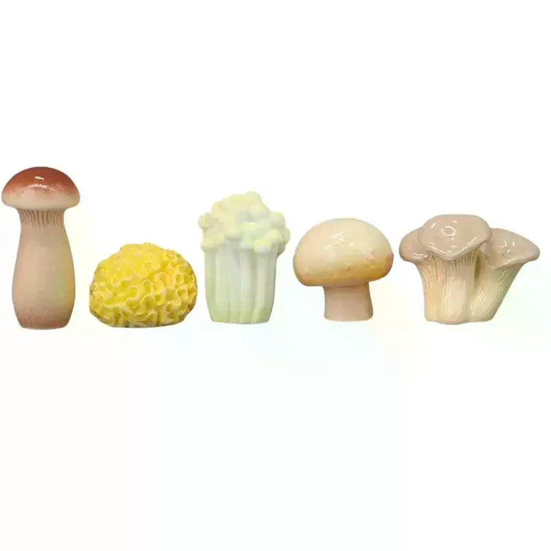 décoration intérieure extérieure miniature champignons divers couleurs réalistes figurines ornement jardin