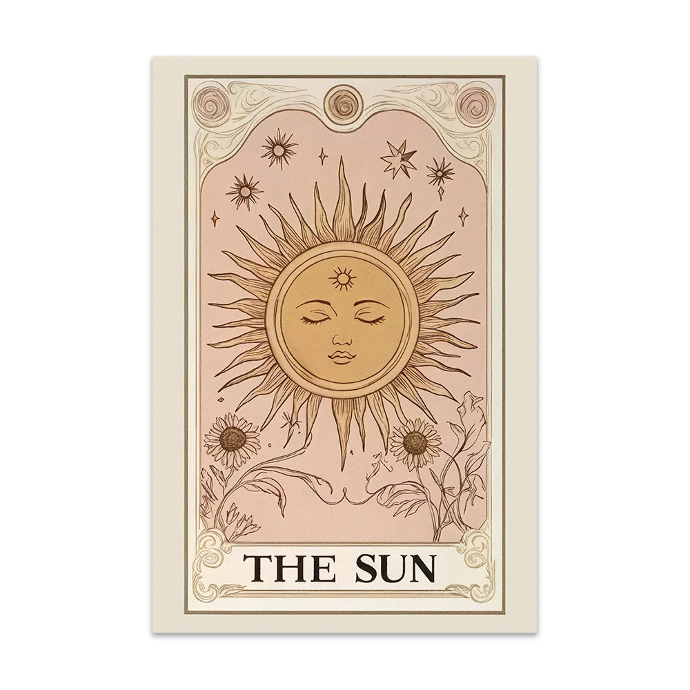 affiche astronomique vintage posters illustratives noir beige doré solaire stellaire opaques