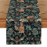 tableau couverture table noire marron floral polyester machine lavable classique mariage