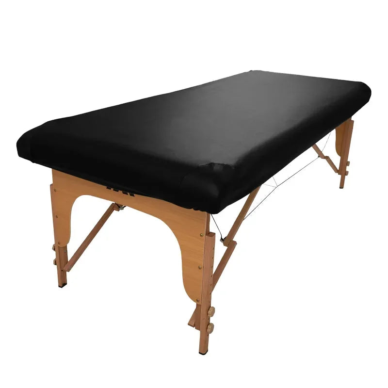 table massage gris noir brillante moderne coussin massage facile nettoyer