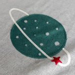 rideau moderne enfant planètes fusées étoiles polyester translucide chambre salon