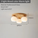lampe moderne bois blanc abat jour verre motifs plissés éclairage chambre coucher