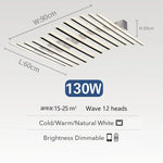 plafonnier moderne acrylique led noir blanc rayures horizontales semi encastrée télécommande lumière chambre salon