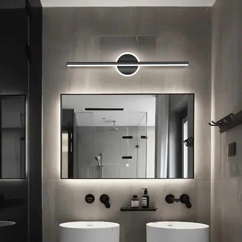 lampe murale led moderne blanche dorée brillante minimaliste éclairage quotidien chambre cuisine salle manger