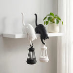 porte clés chat noir blanc lanterne moderne chambre decoration
