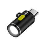 lampe torche rechargeable moderne compact noir gris vert clair adaptateur usb