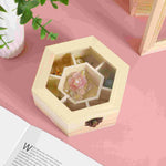 boîte bijoux bois naturel classique cadenas rangement bijoux handmade storage box