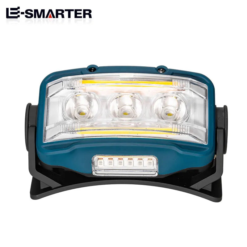 lampe frontale led rechargeable super brillante étanche hiking camping nocturne bleu turquoise noir jaune