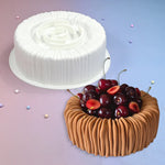 moules silicone pâtisserie motifs fleurs rayures six cavités démoulage facile gâteaux décorations desserts préparation