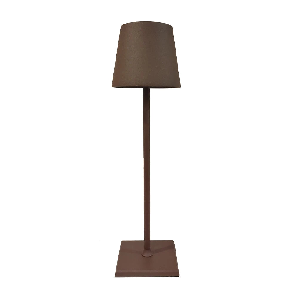 lampe table led moderne rechargeable sans fil intensité réglable étanche ip54 blanc minimaliste