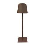 lampe table led moderne rechargeable sans fil intensité réglable étanche ip54 blanc minimaliste