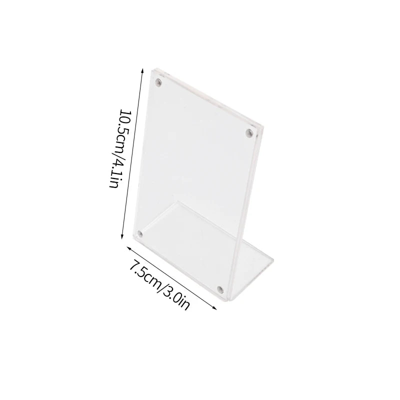 cadre photo transparent moderne clips photos fleurs séchées variante acrylique