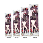 coussin anime loona rose clair imprimé illustration féminine polyester peachskin opacité maison 40x120cm