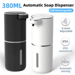 distributeur automatique savon noir blanc rechargeable tactile moderne minimaliste