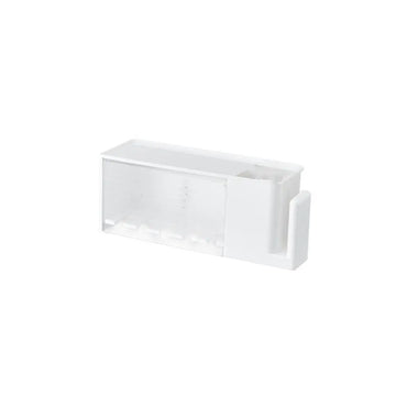porte brosses dents accessoires transparent moderne adhésif salle bain stockage blanc rangement dentifrice tasse