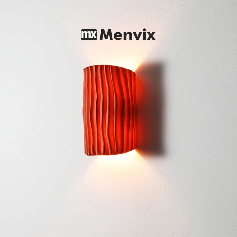 applique murale moderne led deux sources lumineuses jaune verte rouge minimaliste chambre cuisine salon