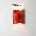 applique murale moderne led deux sources lumineuses jaune verte rouge minimaliste chambre cuisine salon