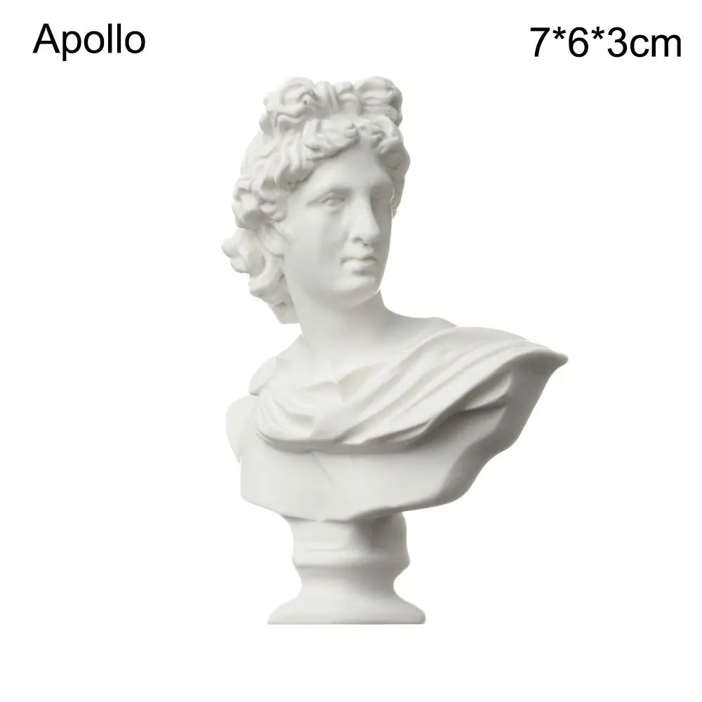 buste sculptural résine blanc détails antiques classiques décoration intérieure alexander beethoven athena chopin