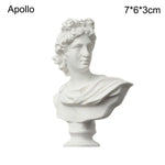buste sculptural résine blanc détails antiques classiques décoration intérieure alexander beethoven athena chopin
