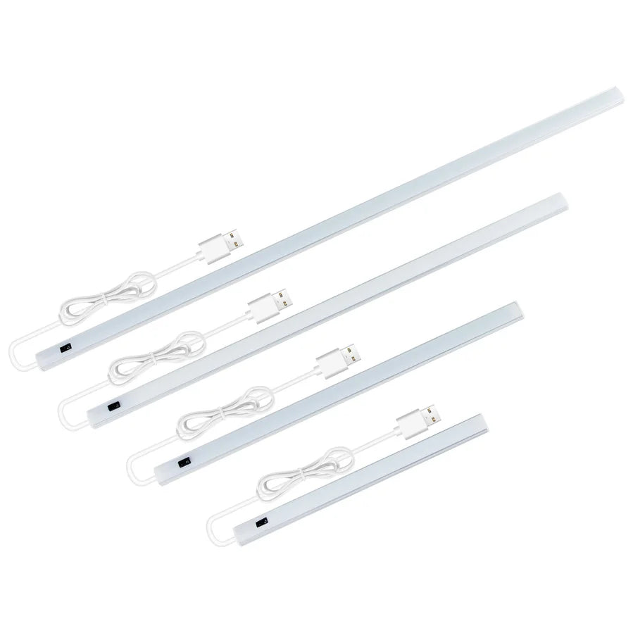 lampe led moderne adhésive blanc câble usb capteur tactile 20cm 30cm 40cm 50cm lumière