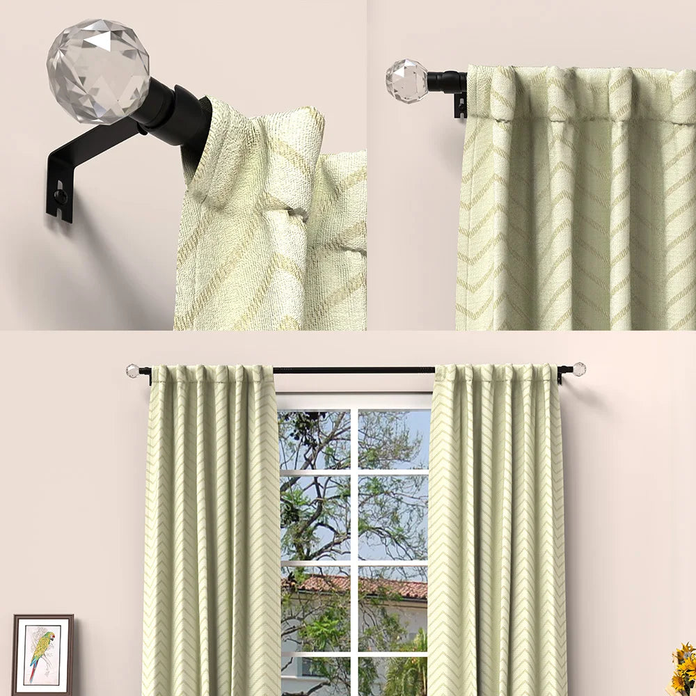 tige rideau noir moderne tringle rideaux suspension guide 28 48 pouces