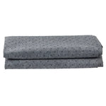 tissu polyester coton gris petits motifs géométriques moderne résistant abrasion durableUsageIdéo
